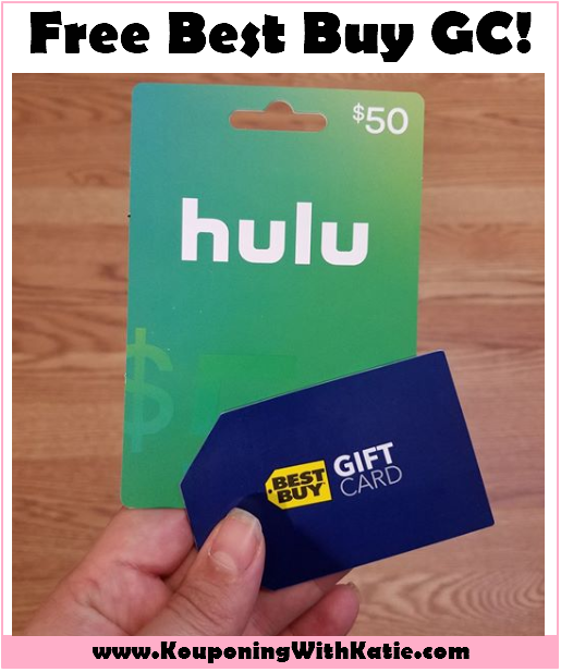 Free 5 Best Buy Gift Card w/Hulu Card Purchase + 30 Days