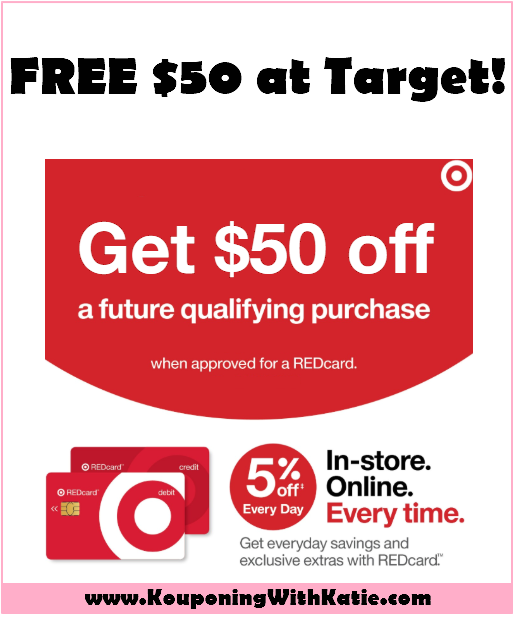 FREE 50 Off 100 Coupon For New Target RedCard Debit Card Holders